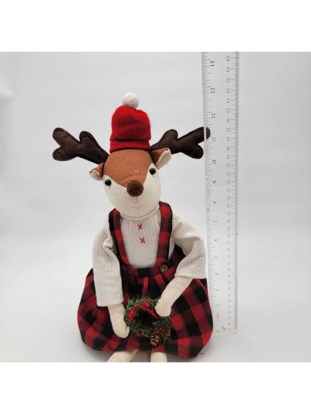 Pier 1 Imports Weighted Reindeer Christmas Decoration